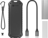 ICY BOX IB-1827MCP-C31 M.2 USB-C 3.2 Gen 2 Külső SSD ház - Fekete