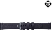 Samsung Leder Armband Essex Galaxy Watch Okosóra Bőrszíj 20mm - Fekete