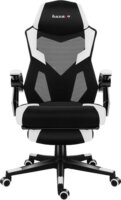 Huzaro Combat 3.1 Gamer szék lábtartóval - Fekete / Fehér