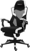 Huzaro Combat 3.1 Gamer szék lábtartóval - Fekete / Fehér