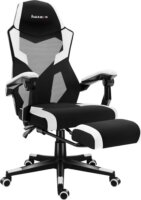 Huzaro Combat 3.1 Gamer szék lábtartóval - Fekete / Fehér