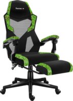 Huzaro Combat 3.1 Pixel Gamer szék lábtartóval - Fekete / Zöld