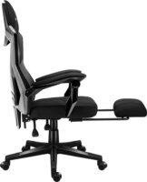 Huzaro Combat 3.1 Gamer szék lábtartóval - Fekete / Karbon