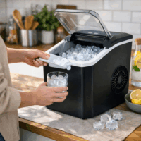 Carruzzo Q77A Automata Jégkocka készítő gép 1.3L - Fekete