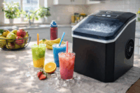Carruzzo Q77A Automata Jégkocka készítő gép 1.3L - Fekete