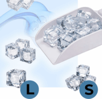 Carruzzo Q77A Automata Jégkocka készítő gép 1.3L - Fekete