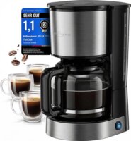 Proficook PC-KA 1330 Filteres Kávéfőző 800 Watt - Fekete / Ezüst