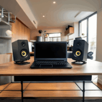 Thonet & Vander Ziel Hangszóró asztali fém állvány - Fehér