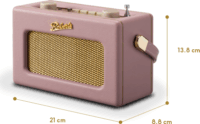 Roberts Radio Revival Uno Hordozható DAB+ FM Asztali Rádió - Rózsaszín