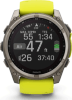Garmin fenix 8 GPS Napelemes Sport Férfi Okosóra 51mm - Titán / Sárga