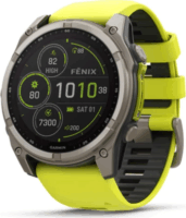 Garmin fenix 8 GPS Napelemes Sport Férfi Okosóra 51mm - Titán / Sárga