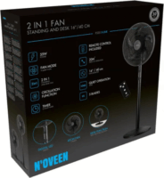 N'oveen F535 Asztali / Álló ventilátor Ø 40cm - Fekete