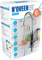 N'oveen IWH480 Átfolyós Vízmelegítő csaptelep 3,6 kW - Ezüst / Fekete