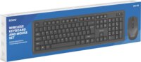 Savio KB-03 RF Wireless Billentyűzet + Egér US - Fekete
