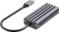 Unitek U1343AGY01 USB-C apa - RJ45 anya Átalakító Adapter - Szürke