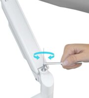 Gembird MA-DA2-06-W 17"-32" Monitor Asztali Tartó Konzol - Fehér (2 kijelző)