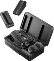 Ulanzi A100 Wireless Lavalier csiptetős mikrofon szett - Fekete