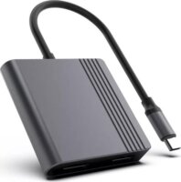 Gembird A-CM-HDMIFDPF-01 USB-C apa - HDMI / DisplayPort anya Átalakító adapter - Fekete/Szürke