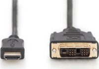 Digitus AK-330300-030-S HDMI apa - DVI-D apa Átalakító Adapter 3m - Fekete