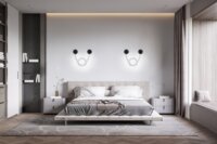 Activejet AJE-CAMELIA NW beltéri LED Fali lámpa - Fekete