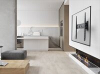 Meliconi Flatstyle FTR400 DW 40"-65" LCD TV Fali Tartó Konzol - Fekete