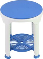 REHAFUND RF-824 Állítható magasság Zuhanyszék Max 136kg - Fehér / Kék