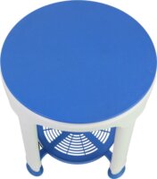 REHAFUND RF-824 Állítható magasság Zuhanyszék Max 136kg - Fehér / Kék