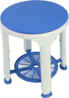 REHAFUND RF-824 Állítható magasság Zuhanyszék Max 136kg - Fehér / Kék