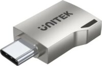 Unitek A1025GNI USB-C apa - USB-A anya OTG Adapter - Ezüst
