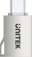 Unitek A1025GNI USB-C apa - USB-A anya OTG Adapter - Ezüst