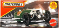 Mattel C0859 Matchbox 2021 Morgan 3 wheeler kisautó