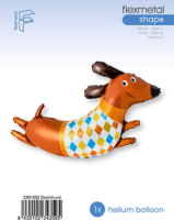 Tacskó formájú fólia lufi 110 cm