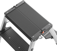 Hailo Master D70 2 x 2 lépcsőfokos Fellépő - Fekete