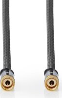 Nedis CSTB41000GY50 Type-F Koax antenna kábel 5m - Fekete