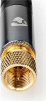 Nedis CSTB41000GY50 Type-F Koax antenna kábel 5m - Fekete