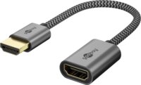 goobay 79145 HDMI 2.1 - HDMI 2.1 Adapter 0.1m - Fekete/Arany