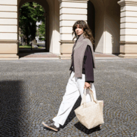 Reisenthel leo vanilla shopper M Bevásárlótáska - Bézs/Mintás