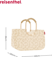 Reisenthel leo vanilla loopshopper M Bevásárlótáska - Bézs/Mintás