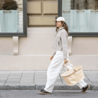 Reisenthel leo vanilla carrybag Bevásárlótáska 22L - Bézs/Mintás