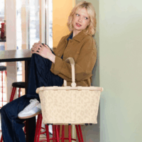 Reisenthel leo vanilla carrybag Bevásárlótáska 22L - Bézs/Mintás