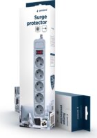 Gembird SPG3-B-15C Túlfeszültség védő elosztó 5 aljzatos 4,5m - Fehér