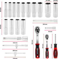 Einhell E-Case Szerszámkészlet kofferben (92 db / csomag)