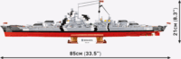 Cobi 4860 Bismarck Csatahajó 3204 darabos építőjáték