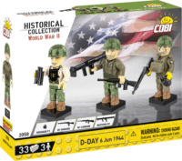 Cobi 2058A D-Nap 1944. Június 6. figurák 33 darabos építőjáték
