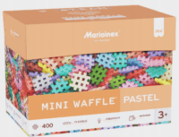 Marioinex Mini Waffle pasztell Építőkockák 400 darabos építőkészlet