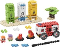 Marioinex Mini Waffle City - Tűzoltóság Építőkockák 148 darabos építőkészlet