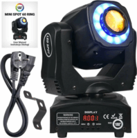 LIGHT4ME Mini Spot 60 Ring RGB LED Party Diszkó Robotlámpa