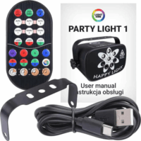 LIGHT4ME Party Light 1 Kompakt RGB UV LED Multieffekt Party Diszkó világítás