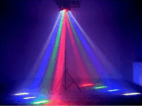 LIGHT4ME Spider MKII Turbo - 8x3W RGBW LED Party Diszkó világítás