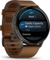 Garmin Venu 4 Férfi Okosóra 45mm ajándék szíjjal - Fekete / Barna